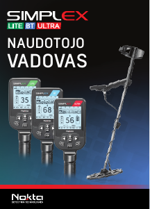 Vadovas Simplex Ultra Metalo detektorius