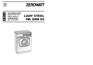 Manuale Zerowatt Lady Steel 1059 SS Lavatrice
