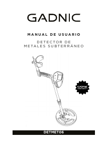 Manual de uso Gadnic DETMET06 Detector de metales
