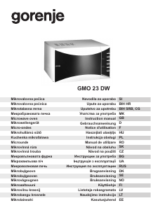 Instrukcja Gorenje GMO 23 DW Kuchenka mikrofalowa