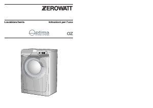 Manuale Zerowatt OZ 105-16S Lavatrice