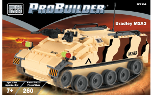 Manual Mega Bloks set 9724 Probuilder Bradley M2A3
