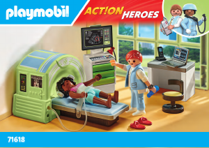 Manual de uso Playmobil set 71618 Action Heroes Resonancia con paciente