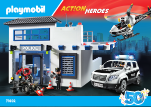 Bedienungsanleitung Playmobil set 71602 Action Heroes Polizeistation