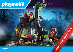 Εγχειρίδιο Playmobil set 71651 Action Heroes Στοιχειωμένα ερείπια κάστρου