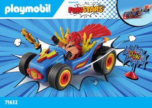 Εγχειρίδιο Playmobil set 71632 Funstars Crazy Kart Υπερήρωας
