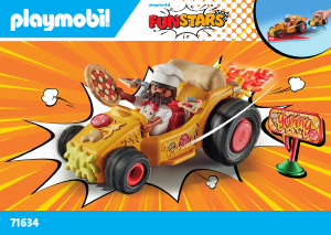 Εγχειρίδιο Playmobil set 71634 Funstars Crazy Kart Πιτσαδόρος
