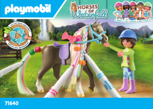 Manuale Playmobil set 71640 Horses of Waterfall Cavallo con criniera colorabile