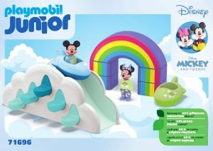 Manual Playmobil set 71696 Junior JUNIOR & Disney: Mickey e Minnie Casa en las Nubes