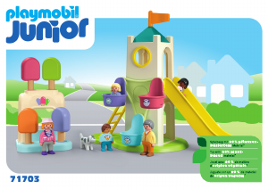 Instrukcja Playmobil set 71703 Junior 1.2.3: Wieża przygód z budką z lodami
