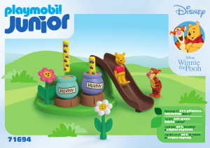 Instrukcja Playmobil set 71694 Junior 1.2.3 & Disney: Pszczeli ogród Kubusia Puchatka i Tygrysa