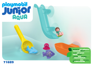 Instrukcja Playmobil set 71689 Junior Wodna zjeżdżalnia z morskimi zwierzątkami