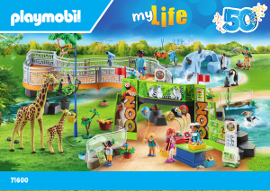 Bedienungsanleitung Playmobil set 71600 My Life Mein großer Erlebnis-Zoo