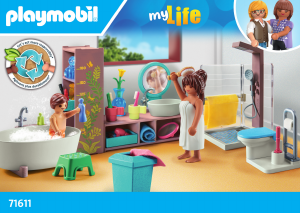 Instrukcja Playmobil set 71611 My Life Łazienka