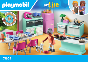Manual Playmobil set 71608 My Life Cozinha