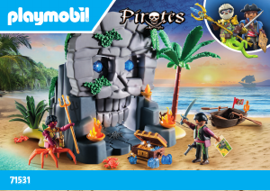 Bedienungsanleitung Playmobil set 71531 Pirates Totenkopfinsel