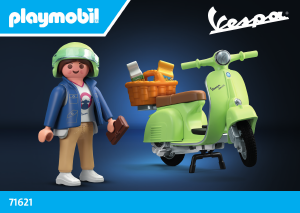 Bedienungsanleitung Playmobil set 71621 Vespa 1969 Vespa 150 Sprint Veloce, Hellgrün