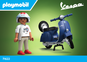 Bedienungsanleitung Playmobil set 71622 Vespa 1969 Vespa 150 Sprint Veloce, Blau