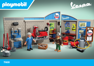 Manual de uso Playmobil set 71620 Vespa Garaje Vespa años 60