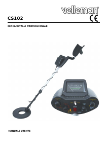 Manuale Velleman CS102 Rilevatore di metalli