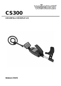 Manuale Velleman CS300 Rilevatore di metalli