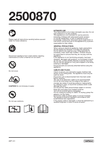 Manual VonHaus 2500870 Dehumidifier