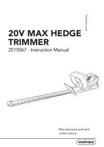 Handleiding VonHaus 2515067 Heggenschaar