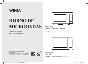 Manual de uso Winia KOR-664L Microondas