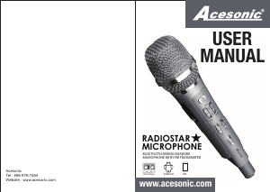 Handleiding Acesonic Radiostar Microfoon