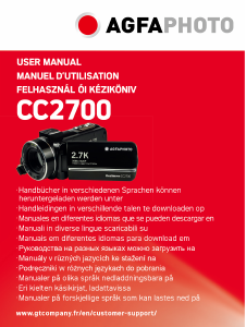 Handleiding Agfa CC2700 Camcorder