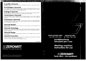 Manual Zerowatt Professional 640 X Washing Machine