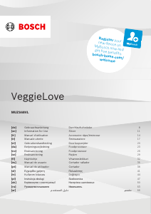 Bruksanvisning Bosch MUZS68VL VeggieLove Matberedare