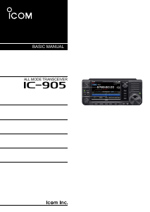 Handleiding Icom IC-905 Transceiver