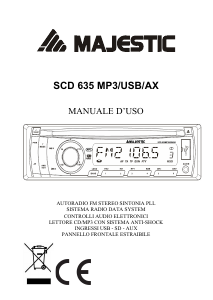 Manuale Majestic SCD 635 MP3/USB/AX Autoradio