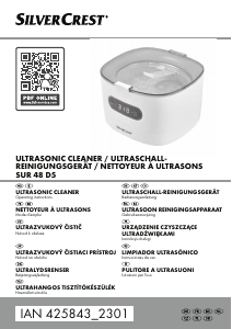 Manual SilverCrest SUR 48 D5 Ultrasonic Cleaner