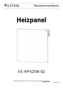 Bedienungsanleitung Vilstein VS-HP425W-02 Heizgerät