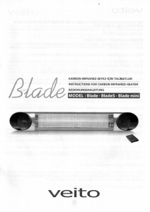 Bedienungsanleitung Veito Blade Terrassenheizer