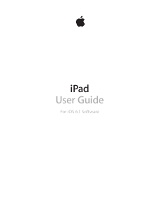 Manual Apple iPad (iOS 6.1) Tablet