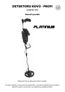 Manuál Platinum CG-1013 Detektor kovů
