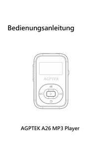 Bedienungsanleitung AGPTEK A26 Mp3 player