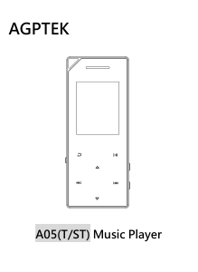 Bedienungsanleitung AGPTEK A05 Mp3 player