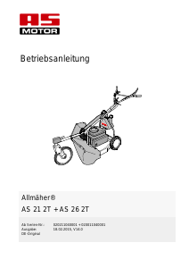 Bedienungsanleitung AS Motor AS 21 2T Rasenmäher