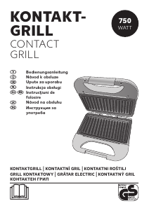 Manuál Kaufland NN-SM-02 Kontaktní gril