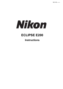 Εγχειρίδιο Nikon Eclipse E200 Μικροσκόπιο