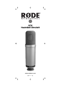 Használati útmutató RØDE NTK Mikrofon
