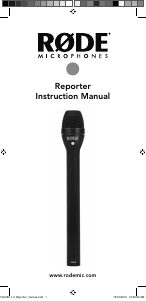 Manual RØDE Reporter Microphone