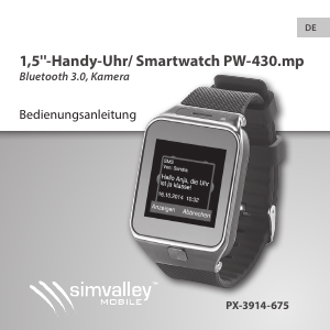Mode d’emploi Simvalley PW-430.mp Montre connectée