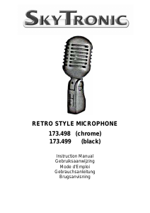 Manual Skytronic 173.499 Retro Microphone