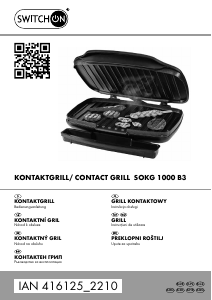 Bedienungsanleitung Switch On SOKG 1000 B3 Kontaktgrill