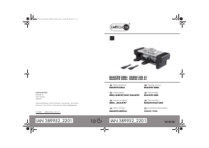 Manual Switch On SORGS 350 A1 Grătar raclette